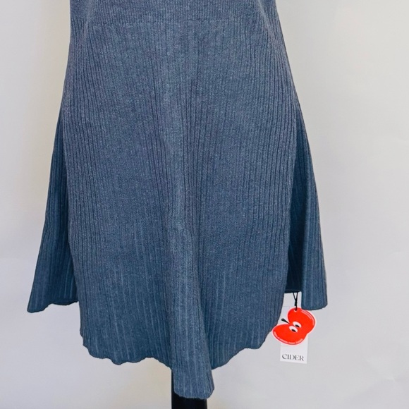 Cider Soft Knit Polo Solid Short Mini A-line Dress, Violet Blue, Size XL, NWT - Picture 6 of 13